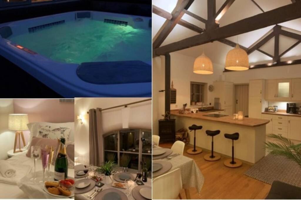 Stunning Barn Private Hot Tub Malvern & Worcester Sleeps 6 المظهر الخارجي الصورة